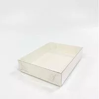 Коробка для печенья, пряников и шоколадной плитки 140*110*30мм, белая