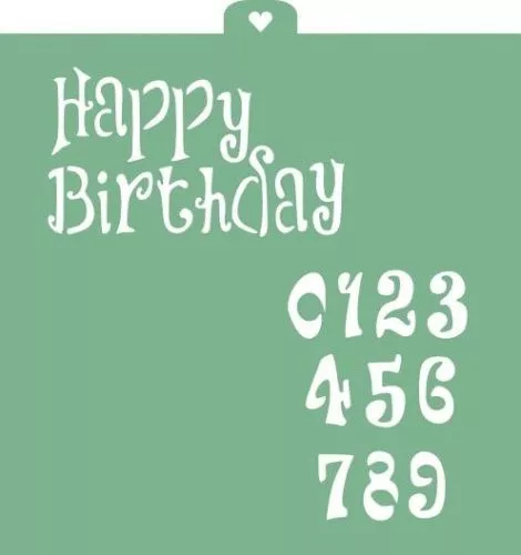 Трафарет "Happy birthday 2"