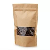 Пакет крафт zip-lock с окном 18*30 см