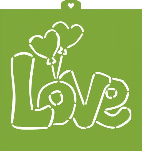 Трафарет "love №6" Трафарет "love №6"